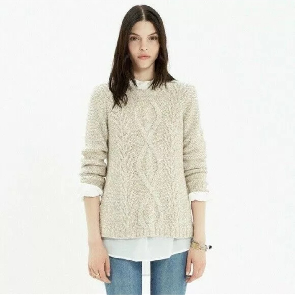 Madewell Marled Firelight Pullover Side Slit Swea… - image 1
